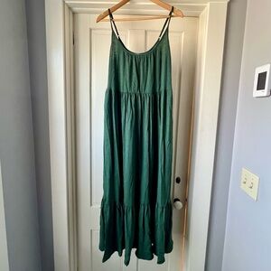 Elegant Green Maxi Dress